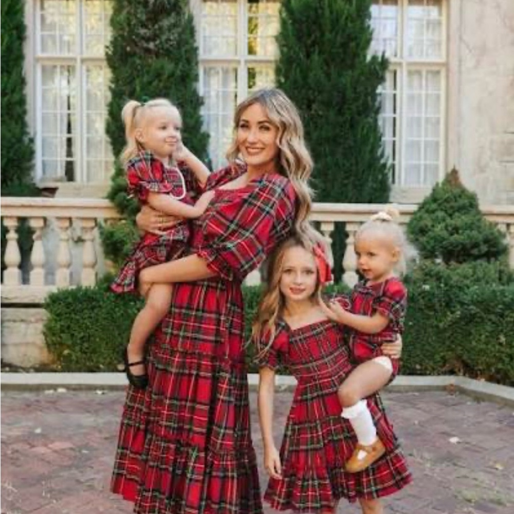 Ivy City Co Red Plaid Dresses